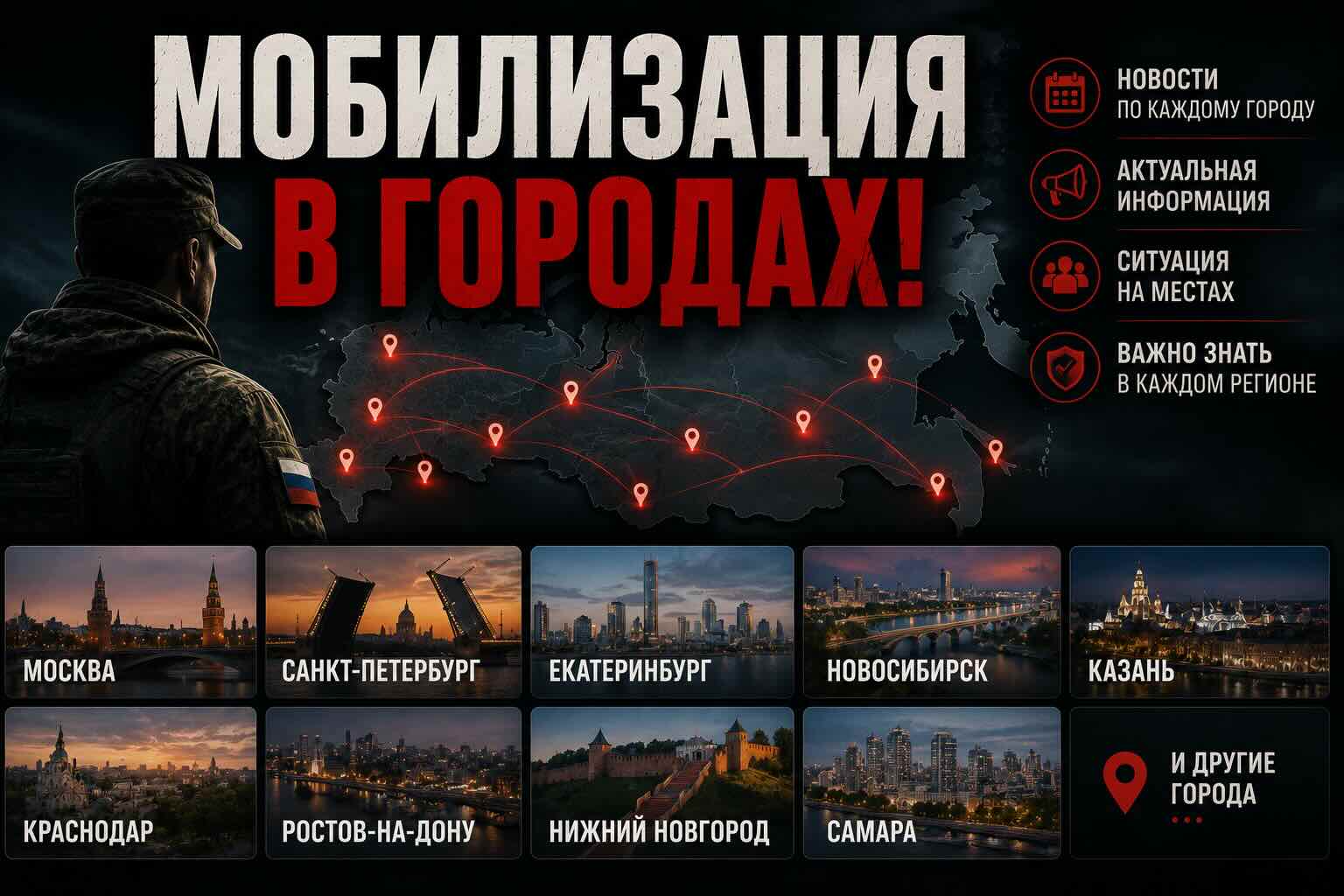 Мобилизация по городам России: бронь и отсрочка в 2026 году