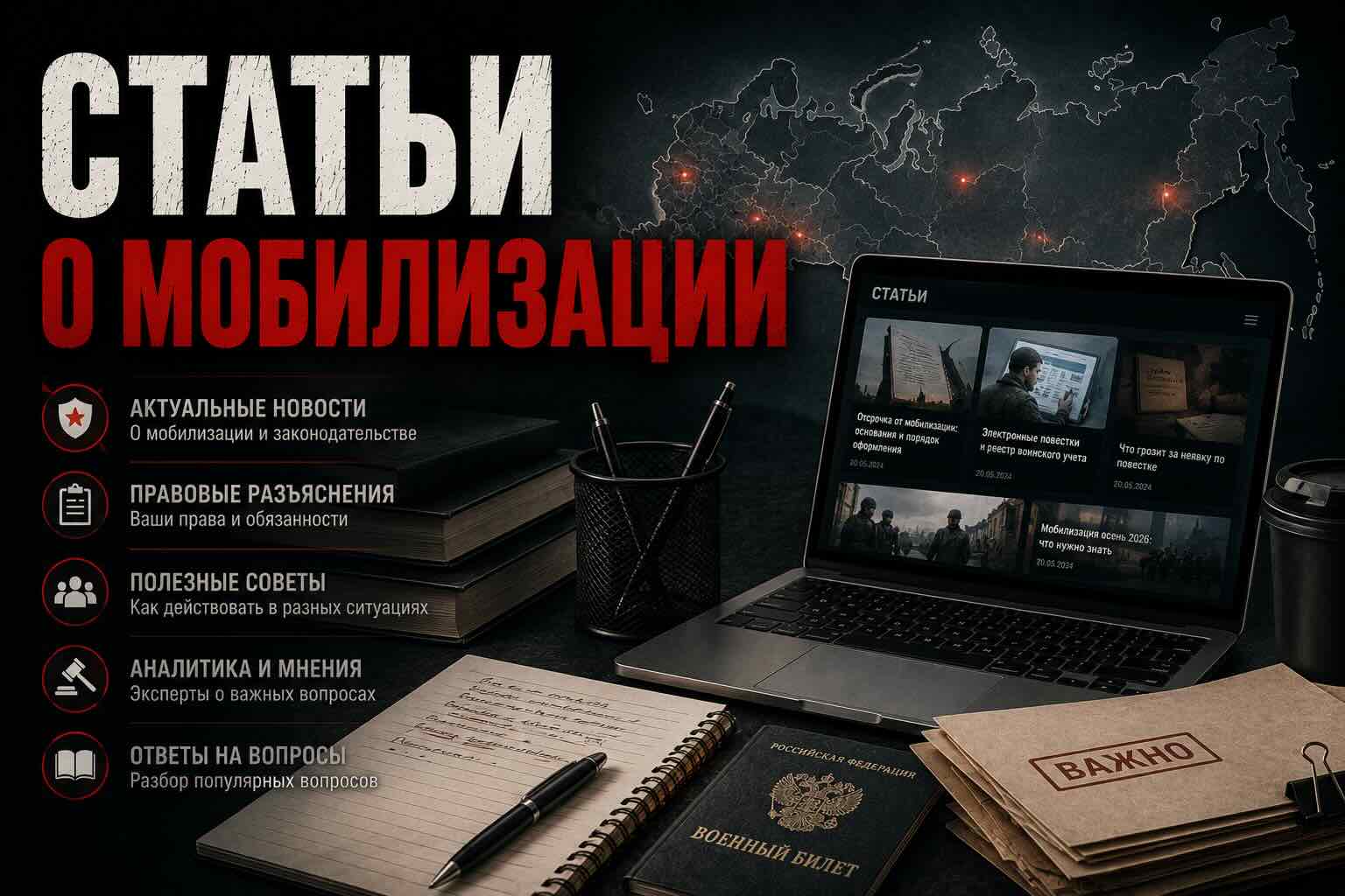 Статьи о мобилизации, брони и отсрочке в 2026 году